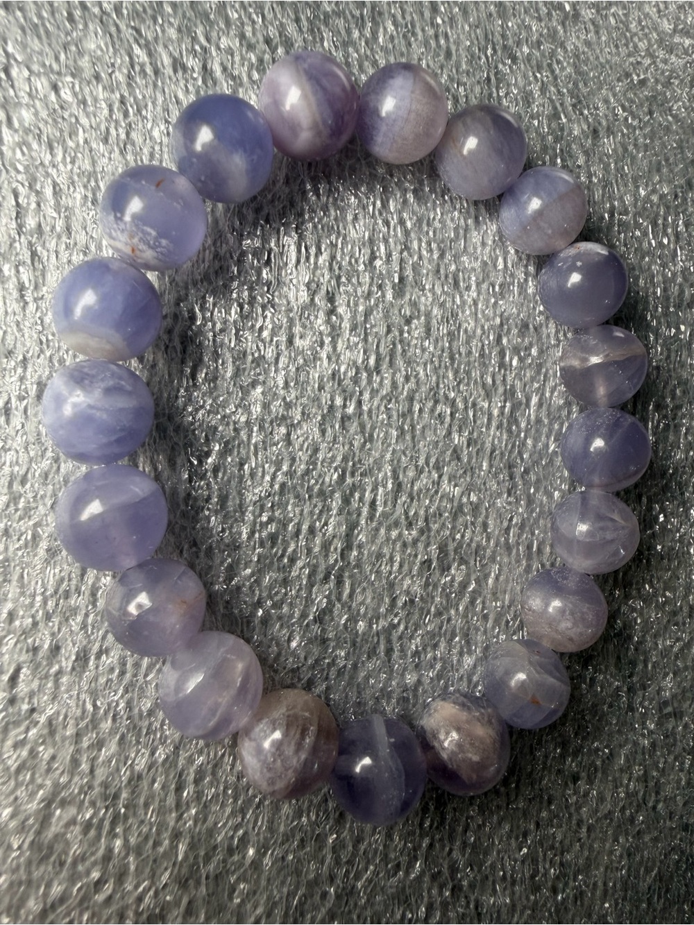 Rare 10MM Namibia Fluorite Natural Crystal Bracelet